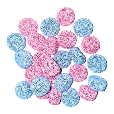 Afbeelding van Matthijs Jelly Buttons Roze/Blauw Zak (20x 400gr)
