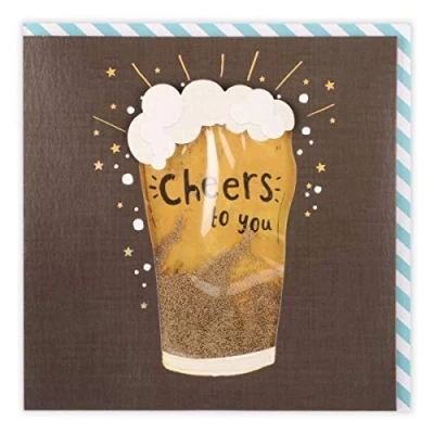 Afbeelding van Clintons: Traditionele Vaderdag Card. Cheers to You Bieren op Card, Luxe Drinks on Me Kaarten, 159 x multi color, 1165732