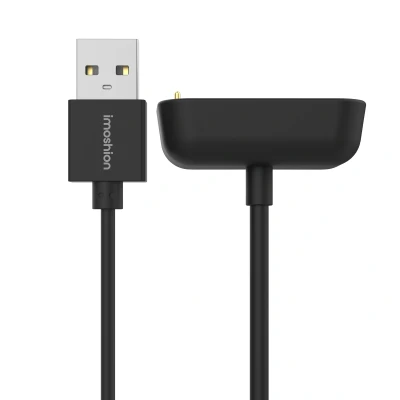 Afbeelding van USB A charging cable for Fitbit Charge5 / Luxe 0,5 Meter van iMoshion 5 Zwart Kunststof