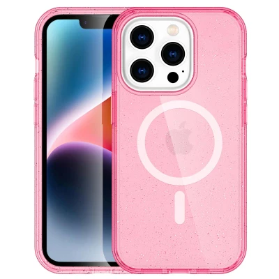 Afbeelding van Apple iPhone 14 Pro Max MagSafe Hoesje Kunststof imoshion Hardcase/Backcover Roze Telefoonhoesje