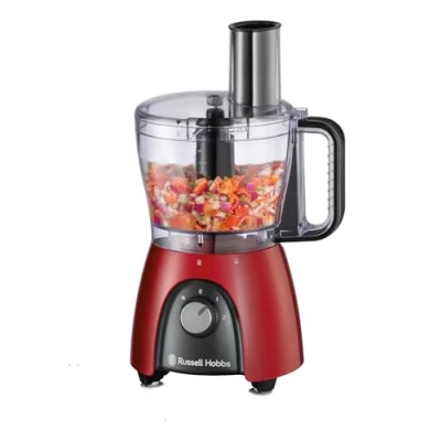 Afbeelding van Russell Hobbs Keukenmachine [Blender/Chopper/Groentemolen/Snijmachine] Elektrische blender (voor kneden, snijden, hakken en versnipperen, 900W piekvermogen) Desire 27110 56