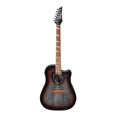 Afbeelding van Ibanez ALT30FM Altstar Red Doom Burst High Gloss elektrisch akoestische westerngitaar