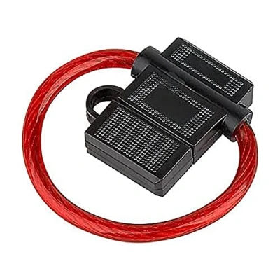 Afbeelding van Audioproject A210 auto zekeringhouder ATC 40A met 6 mm² 10 GA kabel max 12 V 24 spatwater beschermd platte zekering of extra dikke voor vrachtwagen versterker