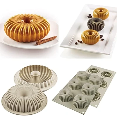Afbeelding van Silikomart 25.011.99.0082 moules en silicone et Mini RAGGIO set met 2 siliconen vormen, siliconen, 2040 ml, grijs