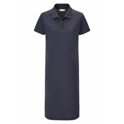 Afbeelding van Falke Basic Pique POLO Blousejurk Space blue, Dames, Maat: Small, blue