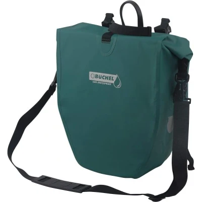 Afbeelding van Büchel Luxe Pakaftas / Enkele fietstas Turquoise 25.4L