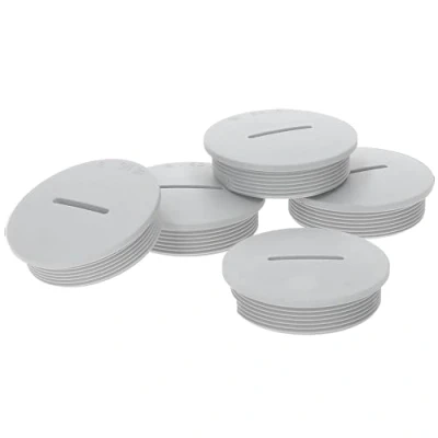 Afbeelding van Kalitec G4520210 M20 blindstoppen van kunststof, rond, lichtgrijs, diameter 26 mm, set, stof en waterdicht, IP65, 5 stuks