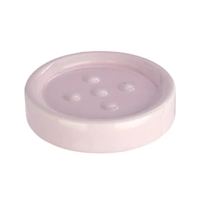 Afbeelding van WENKO model Polaris zeepschaaltje in geglazuurd porselein PASTEL PINK