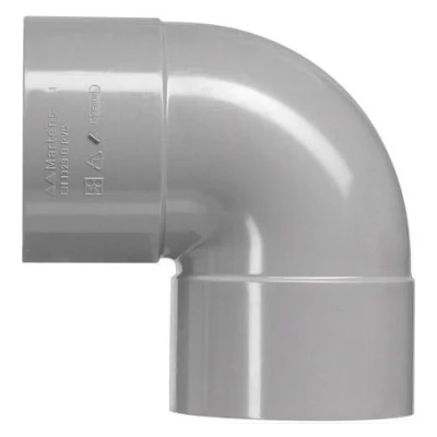 Afbeelding van Martens PVC bocht 125mm 2xlm 87 graden grijs