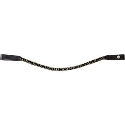 Afbeelding van HKM Frontriem Precious Zwart Pony