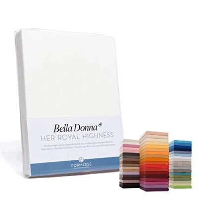 Afbeelding van Formesse Bella Donna Jersey hoeslaken wit 90x190 100x220