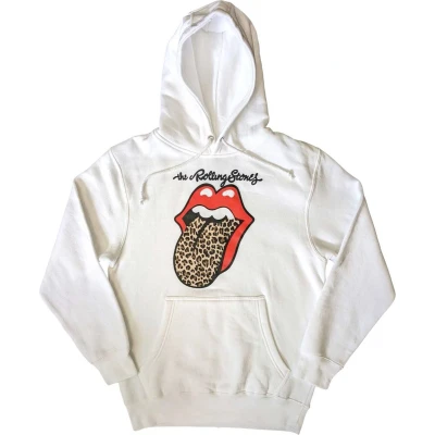 Afbeelding van The Rolling Stones Leopard Tongue Hoodie/trui 2XL Wit