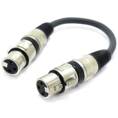 Afbeelding van VITALCO XLR Geslachtswisselaar Vrouwelijk naar Adapter Kabel Microfoon 3 Pin Evenwichtige Koppeling