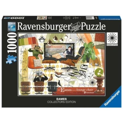 Afbeelding van Ravensburger Puzzle 2D 1000 elementów: Eames design Classics Krzesło salonowe, Stary
