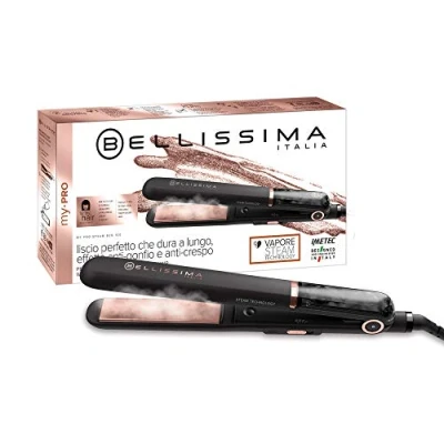 Afbeelding van Imetec Bellissima My Pro Steam B28 100 stijltang voor professioneel haar, met lang stijleffect, keramiek, instelbare temperatuur 170 C 200 230 C, snelle opwarming