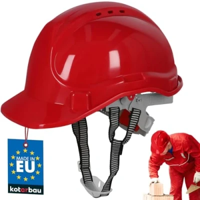 Afbeelding van KOTARBAU® Veiligheidshelm bouwhelm instelbaar rood