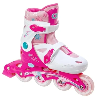 Afbeelding van 3in1 Kinder Inline Skates/Triskates/Roller Skates Croxer Missy verstelbaar met LED oplichtend wiel (27 30 (16,5 19cm))