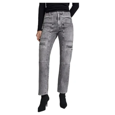 Afbeelding van G Star Viktoria Utility HIGH Straight leg jeans, Dames, Maat: 27x34, Faded grey neblina