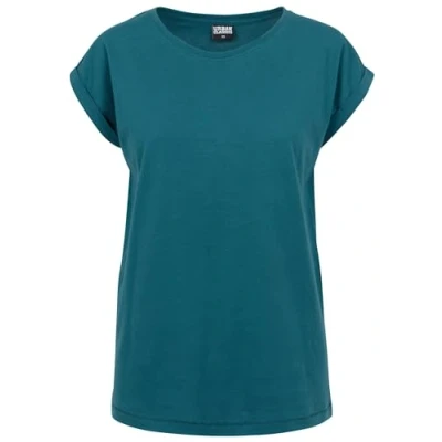 Afbeelding van Urban Classics Extended Shoulder Tshirt basic, Dames, Maat: 4XL, Teal