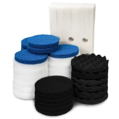 Afbeelding van LTWHOME Compatibel met voordeelpakket schuimfilters, fijne filters, koolstoffilters, bio schuimfilters en polijstpads set geschikt voor Fluval FX5 (Pack van 42)