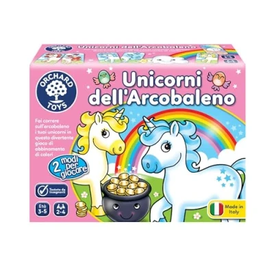 Afbeelding van Orchard Toys Regenboogeenhoorns educatief spel voor aanpassing en herinnering kinderen van 3 tot 5 jaar (Italiaanse editie)