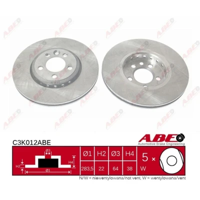 Afbeelding van ABE Remschijven C3K012ABE