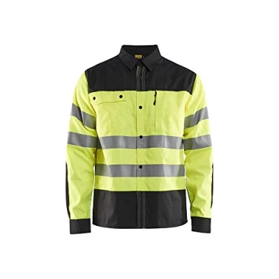 Afbeelding van High Vis overhemd Geel/Zwart Blåkläder