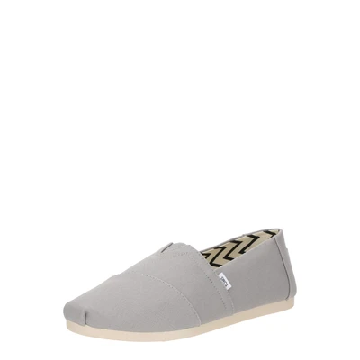 Afbeelding van TOMS Heren Alpargata Classic Sneaker, Drizzle Grey gerecycled katoen canvas, 8 UK, grijs katoenen 42 EU