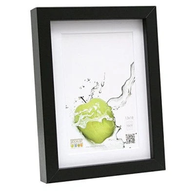 Afbeelding van Deknudt Frames fotolijst zwart met passe partout 30x40 / 40x50 cm