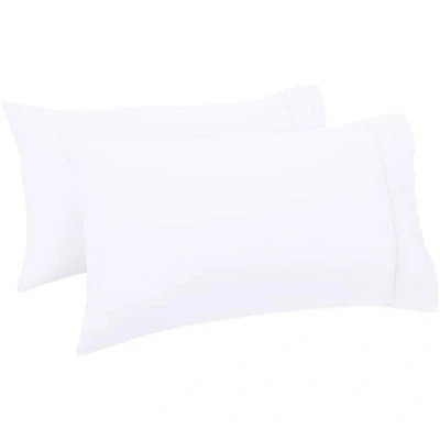 Afbeelding van Amazon Basics Kussensloopset met draadtelling van 400, 2 stuks, wit, 50 x 80 cm, kussen niet inbegrepen