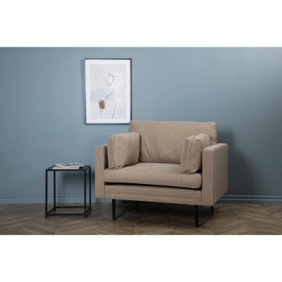 Afbeelding van Svea Kora fauteuil bruin Stof