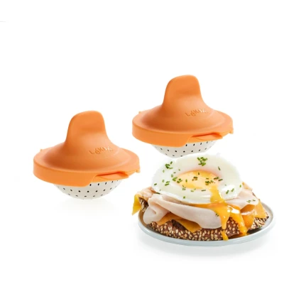 Afbeelding van Lékué ei pocheerder 2 pack Oranje