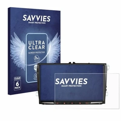 Afbeelding van Savvies Screenprotector voor Erisin ES8998V 9&quot; Folie Beschermfolie transparant (6 Stuks)