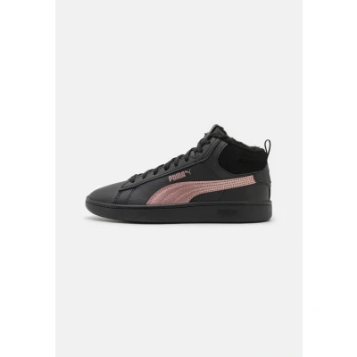 Afbeelding van Puma Smash 3.0 Mid Wtr uniseks volwassene Sneaker, Black Rose Gold Metallic, 42.5 EU