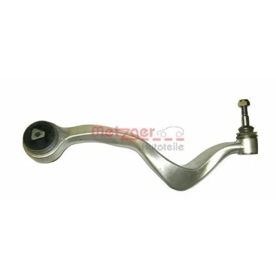 Afbeelding van METZGER 58019502 Draagarm KIT + Met rubberlager, draag/ stuur gewricht Vooras rechts, Bovenaan Driehoeksdraagarm Aluminium BMW: 7