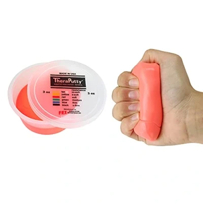 Afbeelding van CanDo Antimicrobial Theraputty Therapy Playdough 85 g Rood (lichtgewicht)