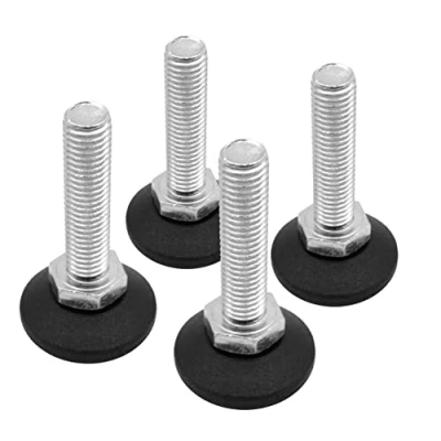 Afbeelding van Design61 4 x verstelschroef Ø 38 mm met verzinkte stelschroef M12 50 (voet draaibaar)