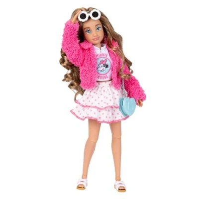 Afbeelding van Disney ily 4EVER Poppen Minnie 11.5&quot; lang met 13 punten van articulatie, twee complete mix en match outfits glinsterende Mickey Ring voor jou!
