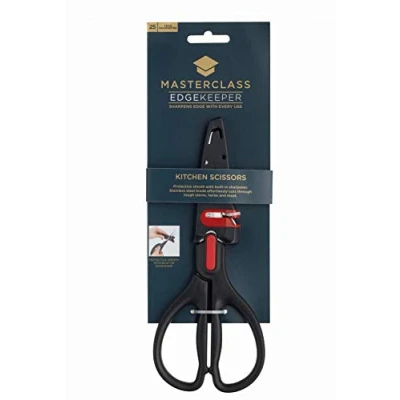 Afbeelding van MasterClass Keukenschaar 22cm, Zelfscherpend RVS Multifunctioneel Duurzaam Multi purpose Scissors MasterClas
