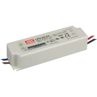Afbeelding van Mean Well LPV 20 24 LED transformator Constante spanning W 0 0.84 A V/DC Niet dimbaar, Overbelastingsbescherming 1 stuk(s)