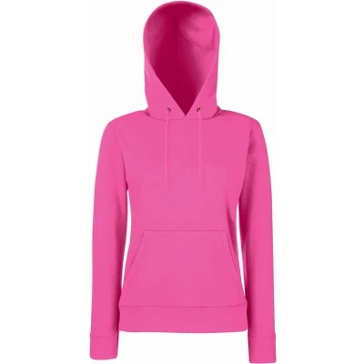 Afbeelding van Fruit of the Loom Lady Fit Classic Hoodie Roze XL