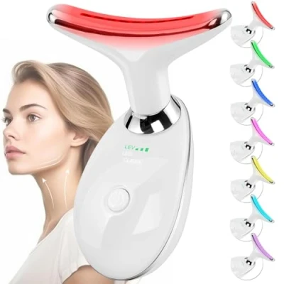 Afbeelding van CooBES Gezichtsmassageapparaat tegen rimpels, EMS, rode lichtlamp, gezichtsmassageapparaat, anti aging apparaat, schoonheids