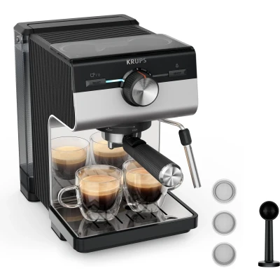 Afbeelding van Krups CALVI ALUMINIUM (XP384E10), Volautomatische koffiemachine