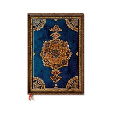 Afbeelding van Agenda 2024 Paperblanks Safavid Indigo Grande 7dg vert