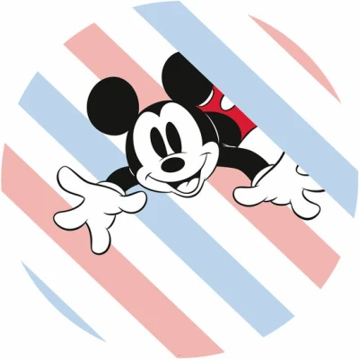 Afbeelding van Komar Wandfolie Mickey Hang in There 125 x cm (breedte hoogte), rond en zelfklevend (1 stuk)