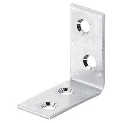 Afbeelding van Alberts 847715 Stoelhoek elektrolytisch geel verzinkt 40 x 20 mm set van
