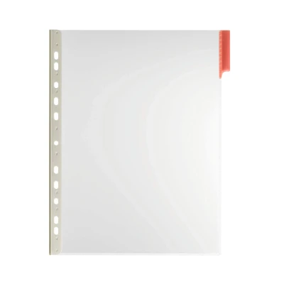 Afbeelding van 5x Durable Zichtpaneel A4 staand rood