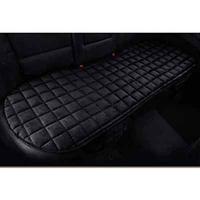 Afbeelding van HONCENMAX Zachte autostoelhoes, pluche kussenmat beschermer voor auto, universeel sedan Hatchback SUV, auto interieuraccessoires achterbank bodemhoes