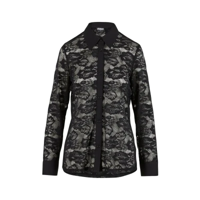 Afbeelding van Urban Classics Overhemdblouse, Dames, Maat: Small, Black