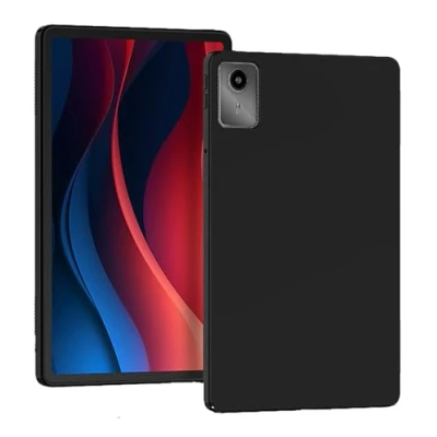 Afbeelding van GIOPUEY Hoes voor Lenovo Tab M11 2024, zachte TPU achterkant, ultraslank, anti vibratie en antislip, geen omvangrijk zwart